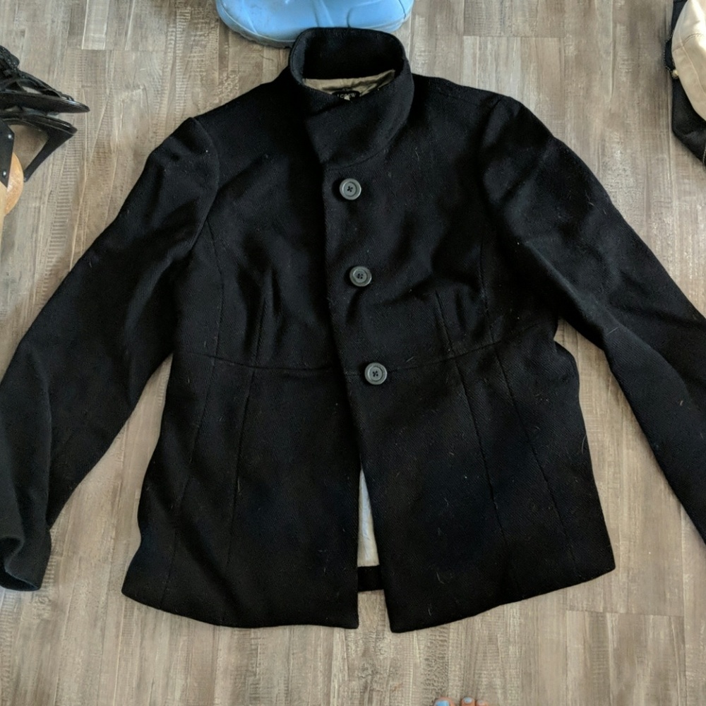 Black Wool Jacket - image 1